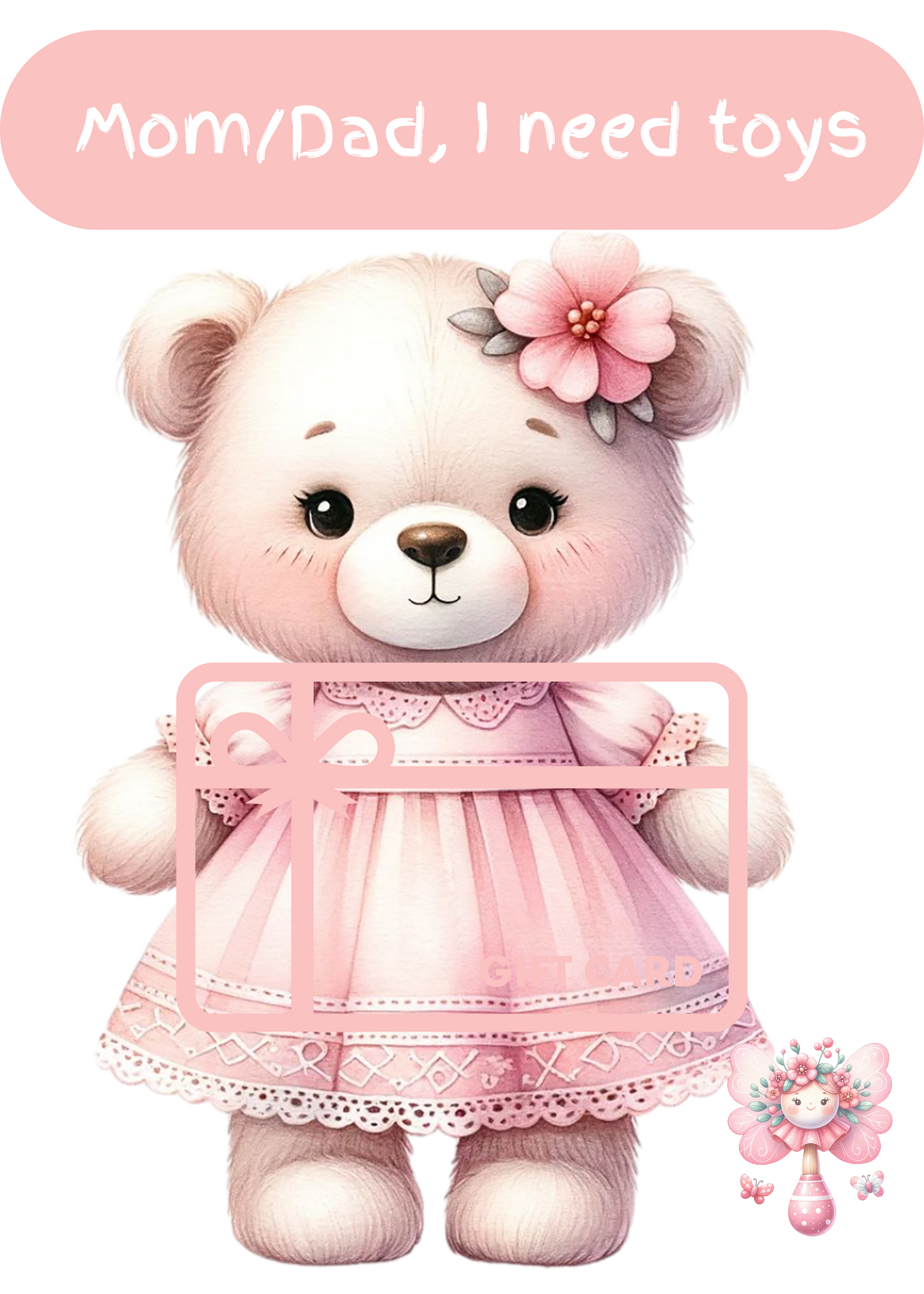 Girl Baby Shower Gift Card Book-digital