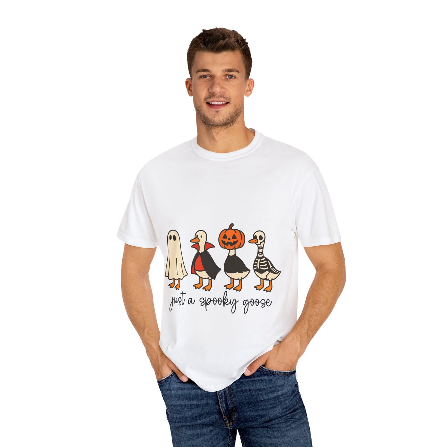 Spooky Goose T-Shirt for Halloween, Fun Graphic Tee, Fall Fashion, Unisex Apparel, Holiday Gift Idea