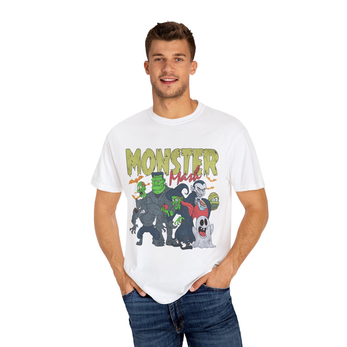 Monster Mash Unisex T-Shirt, Halloween Shirt, Graphic Tee, Spooky Apparel, Fun Costume Alternative, Gift for Monster Lovers