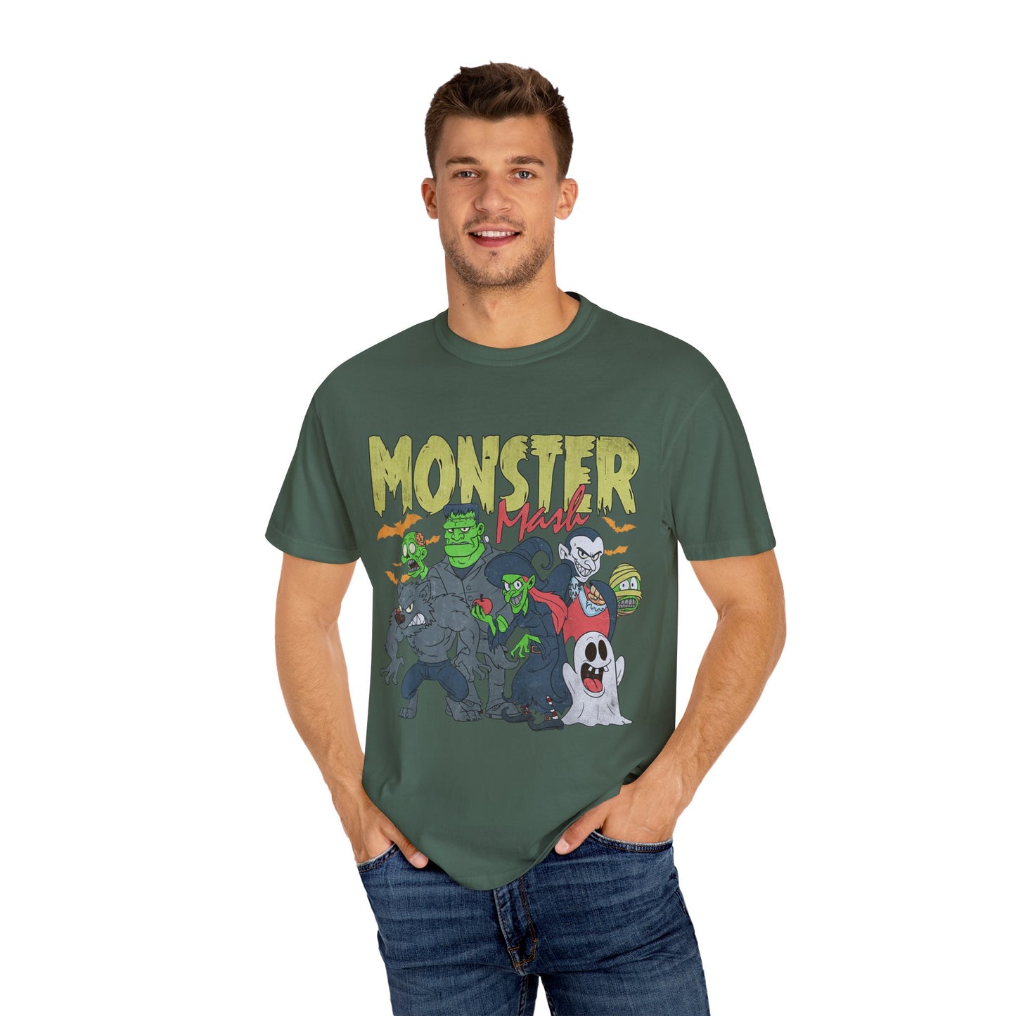Monster Mash Unisex T-Shirt, Halloween Shirt, Graphic Tee, Spooky Apparel, Fun Costume Alternative, Gift for Monster Lovers