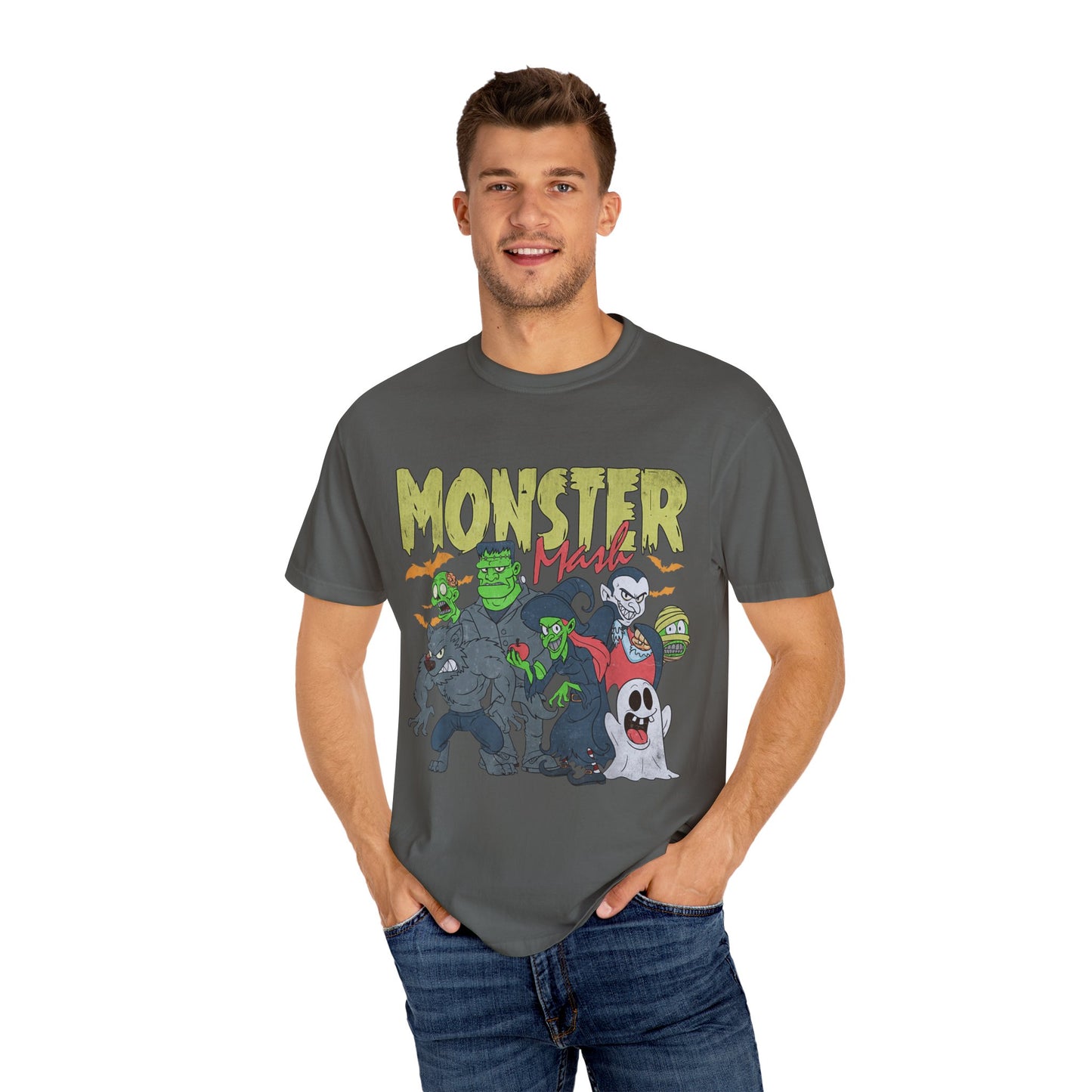 Monster Mash Unisex T-Shirt, Halloween Shirt, Graphic Tee, Spooky Apparel, Fun Costume Alternative, Gift for Monster Lovers