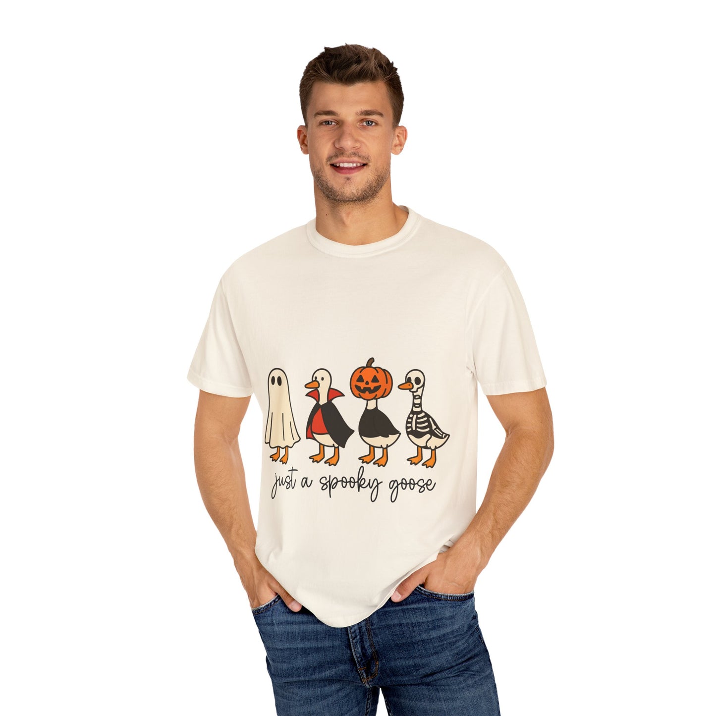 Spooky Goose T-Shirt for Halloween, Fun Graphic Tee, Fall Fashion, Unisex Apparel, Holiday Gift Idea