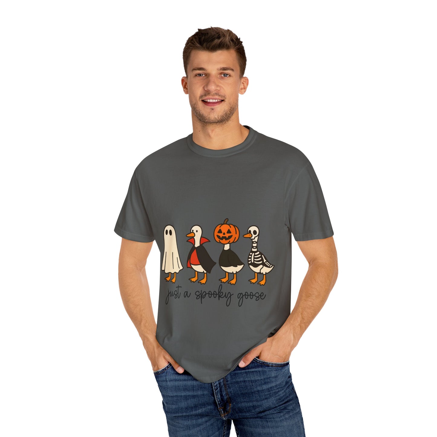 Spooky Goose T-Shirt for Halloween, Fun Graphic Tee, Fall Fashion, Unisex Apparel, Holiday Gift Idea