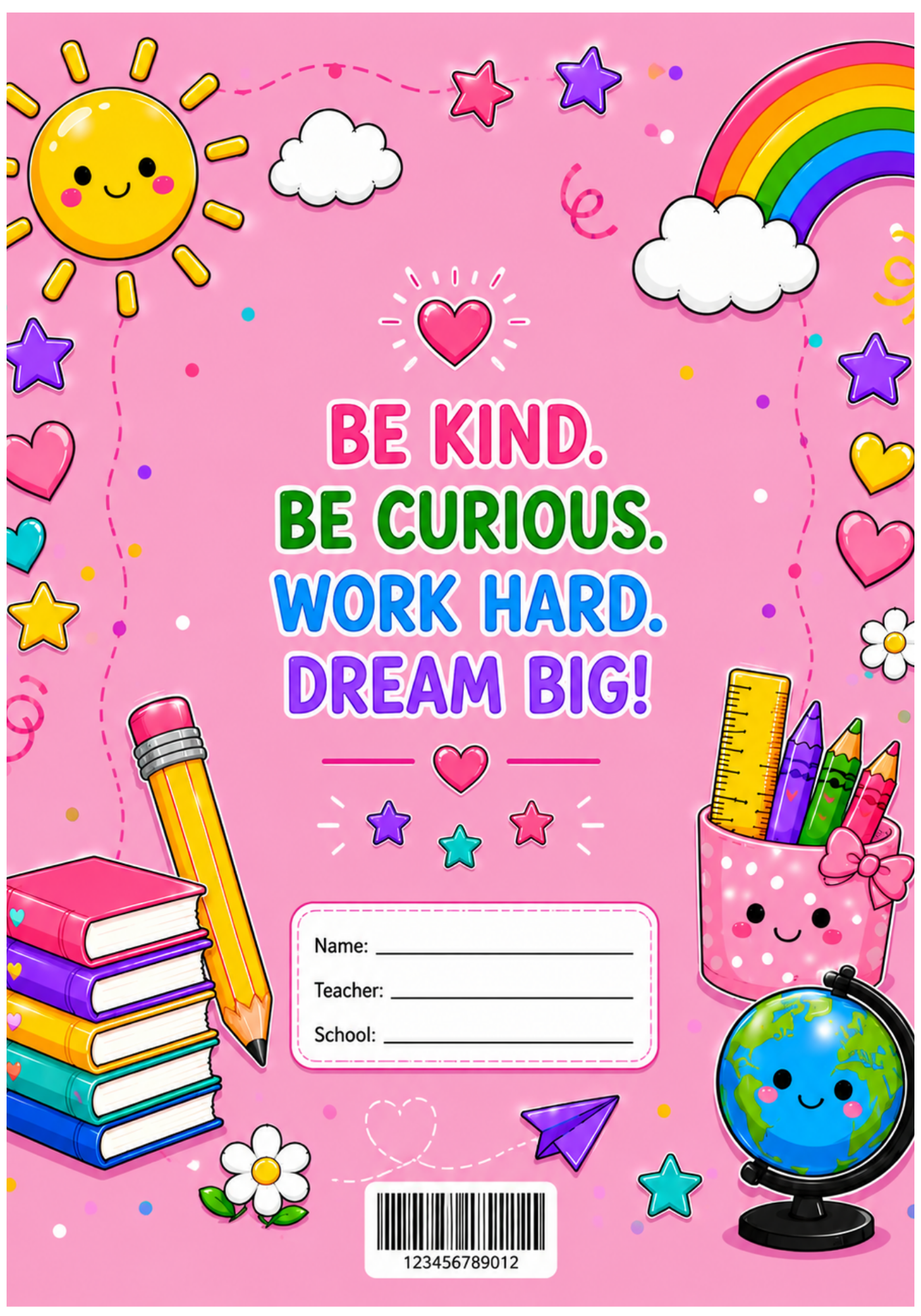 Fourth Grade Notebook Cover GE
