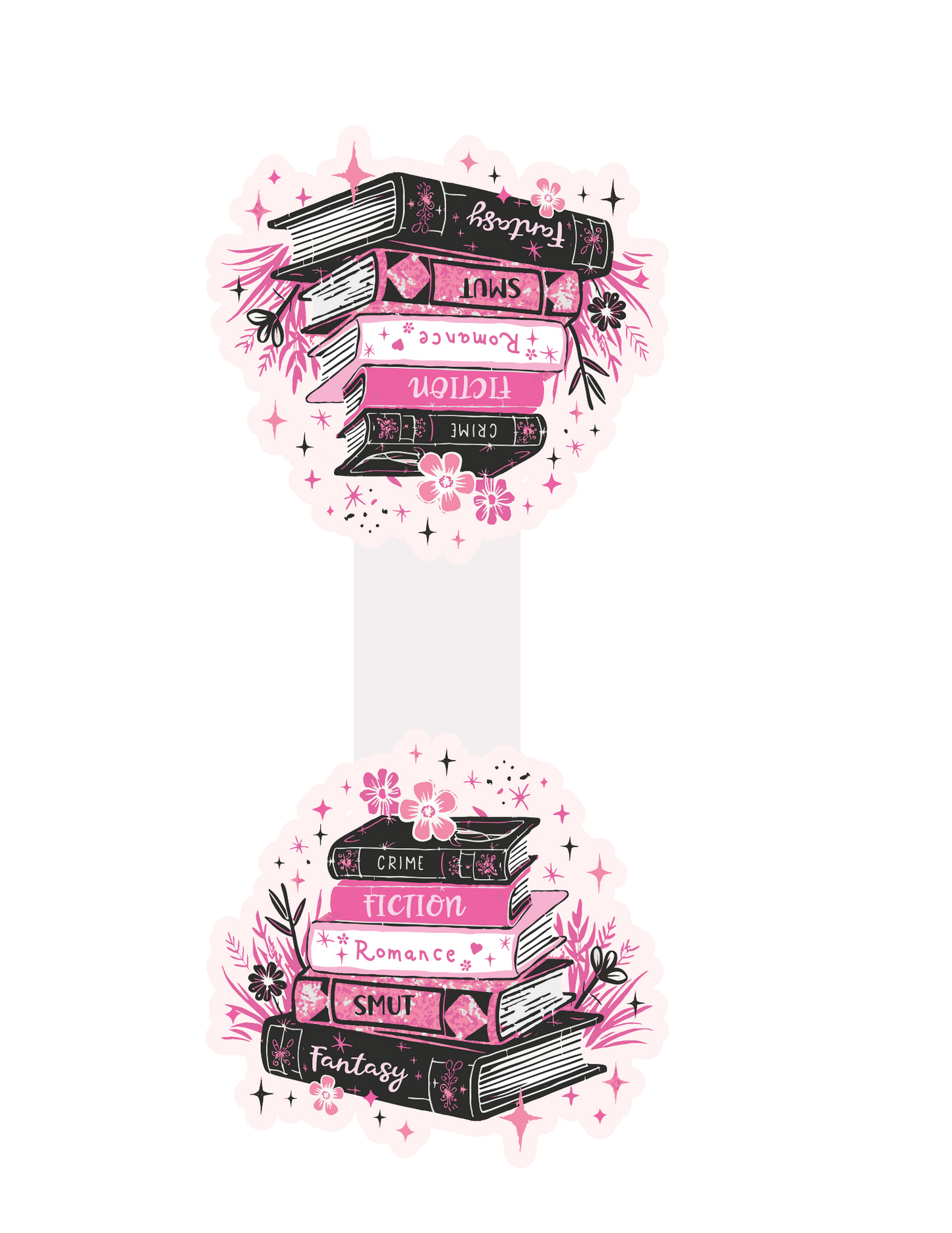 Stack of Books magnetic bookmark