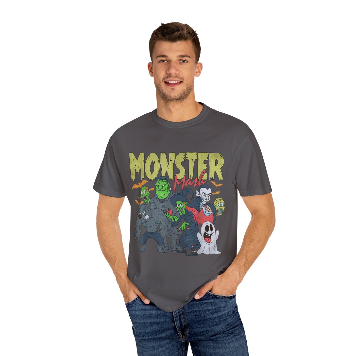 Monster Mash Unisex T-Shirt, Halloween Shirt, Graphic Tee, Spooky Apparel, Fun Costume Alternative, Gift for Monster Lovers
