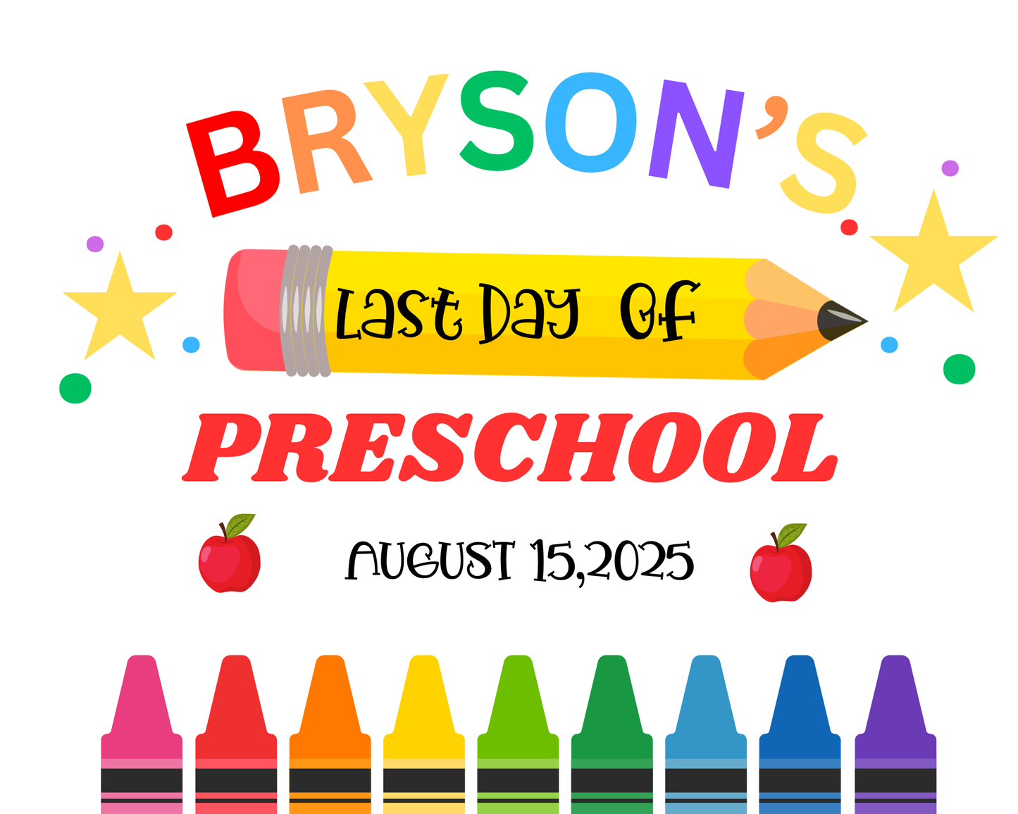 First Day of Preschool Sign