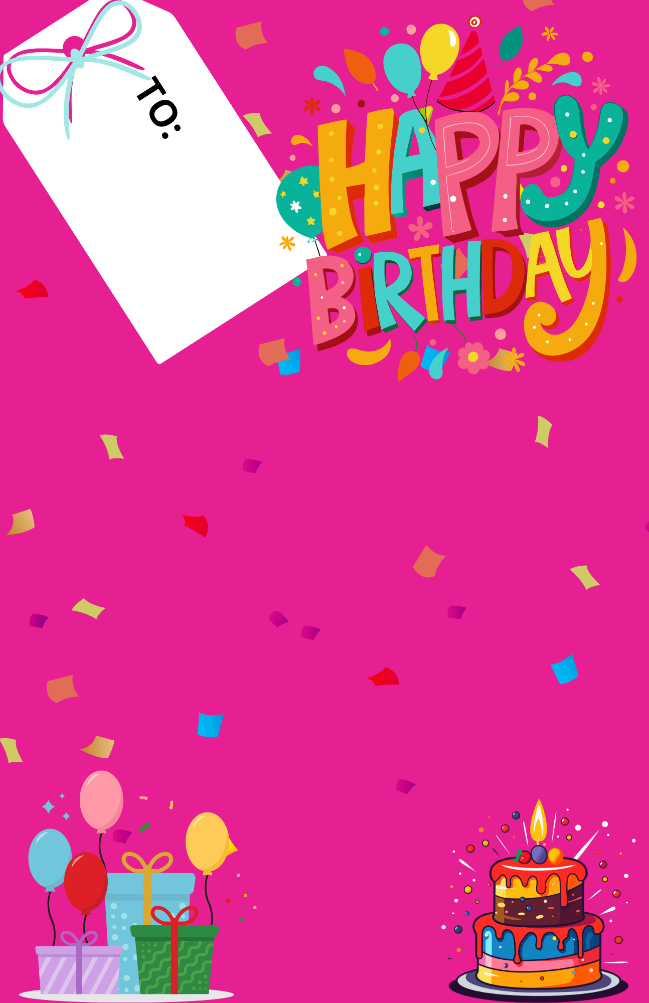 Pink Birthday poster