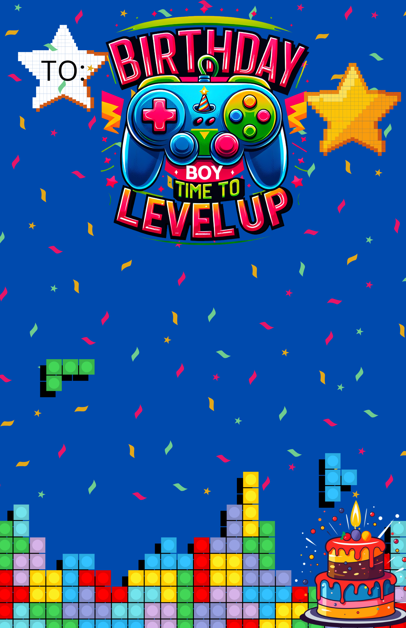 Gamer Birthday poster