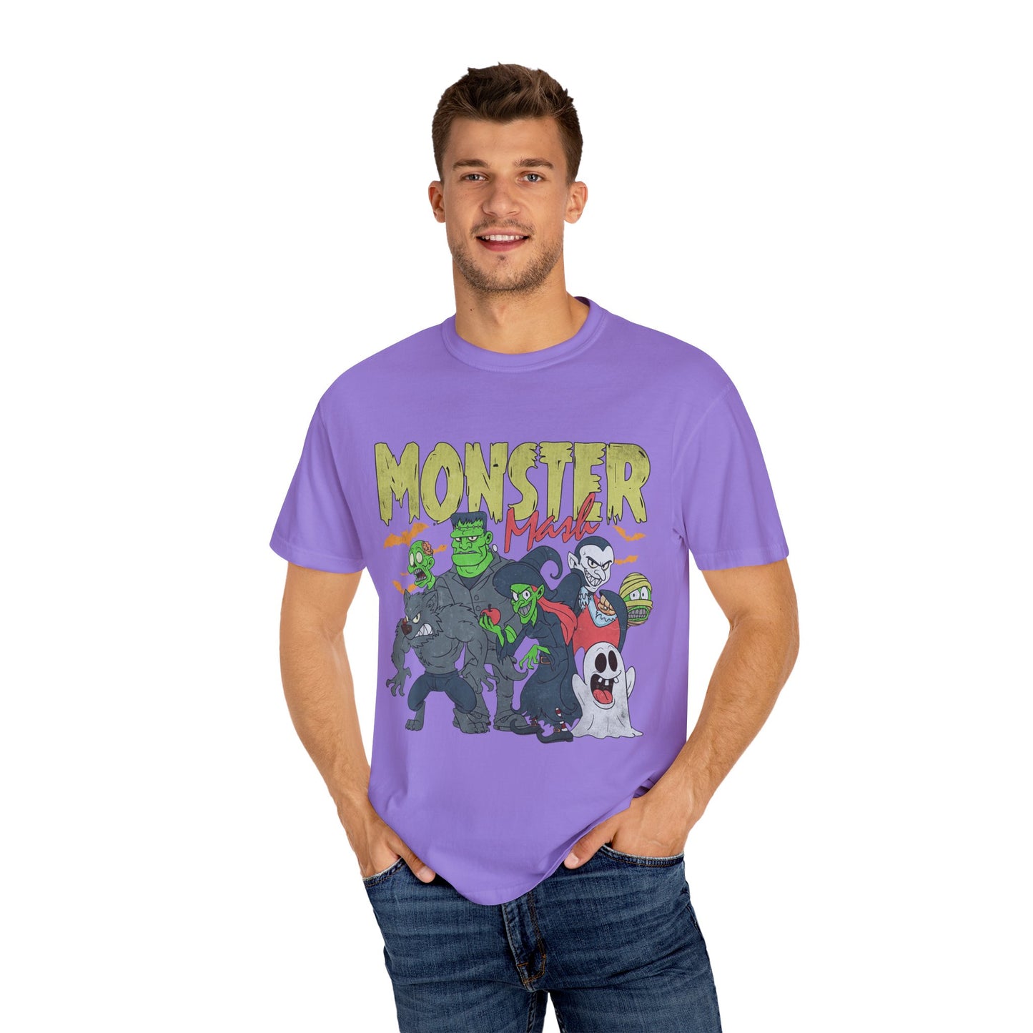 Monster Mash Unisex T-Shirt, Halloween Shirt, Graphic Tee, Spooky Apparel, Fun Costume Alternative, Gift for Monster Lovers