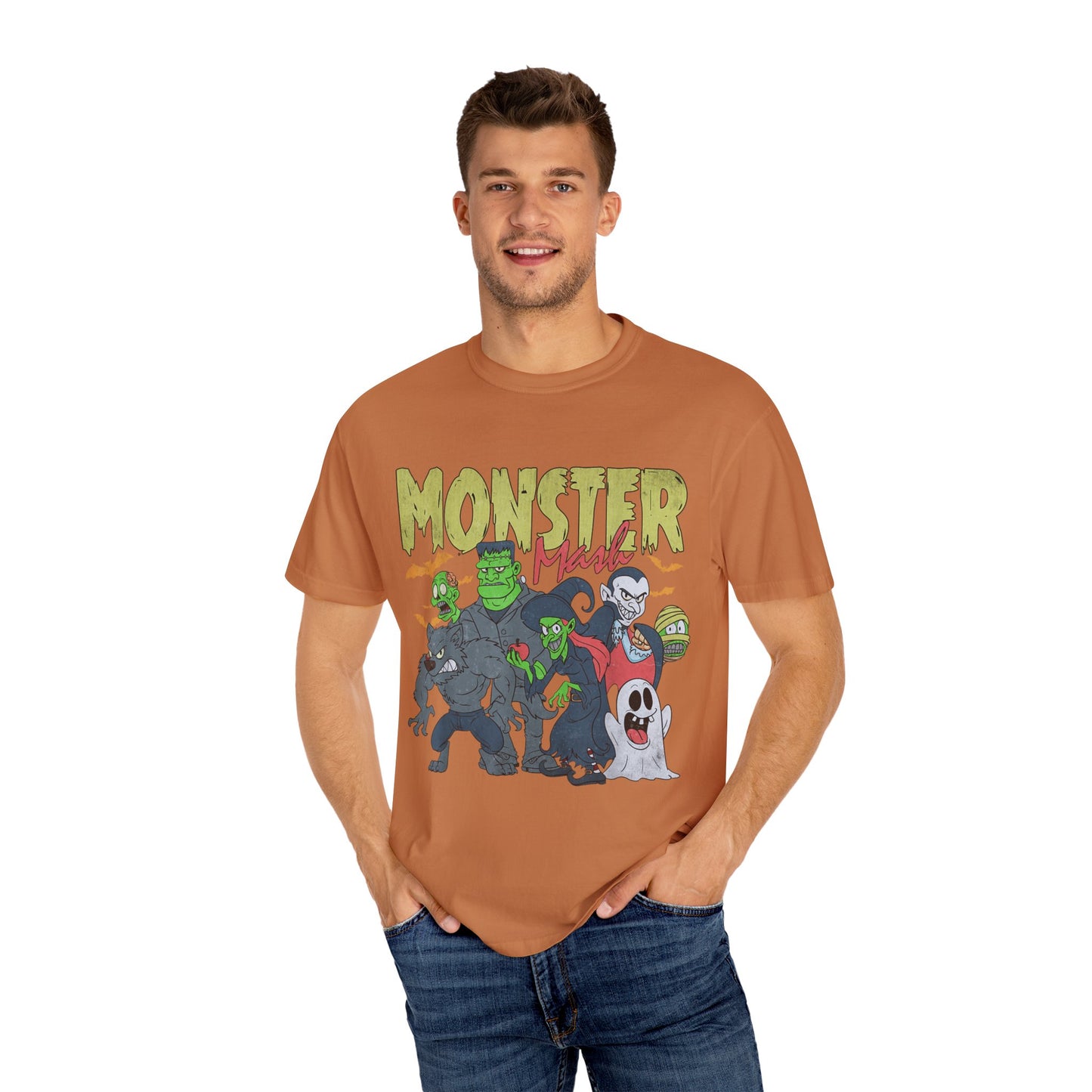 Monster Mash Unisex T-Shirt, Halloween Shirt, Graphic Tee, Spooky Apparel, Fun Costume Alternative, Gift for Monster Lovers