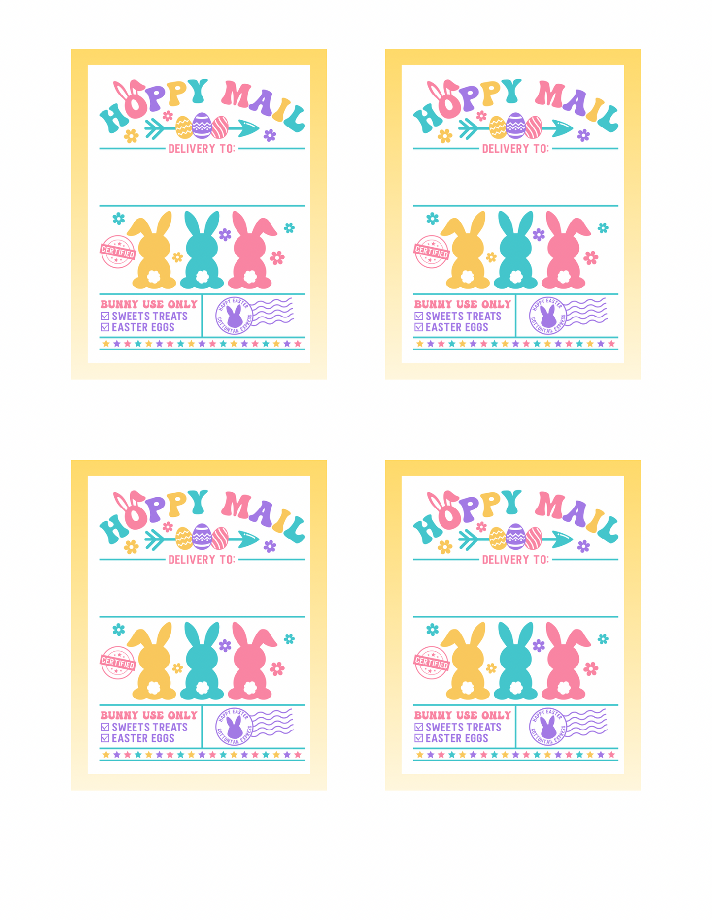Easter Gift Tag