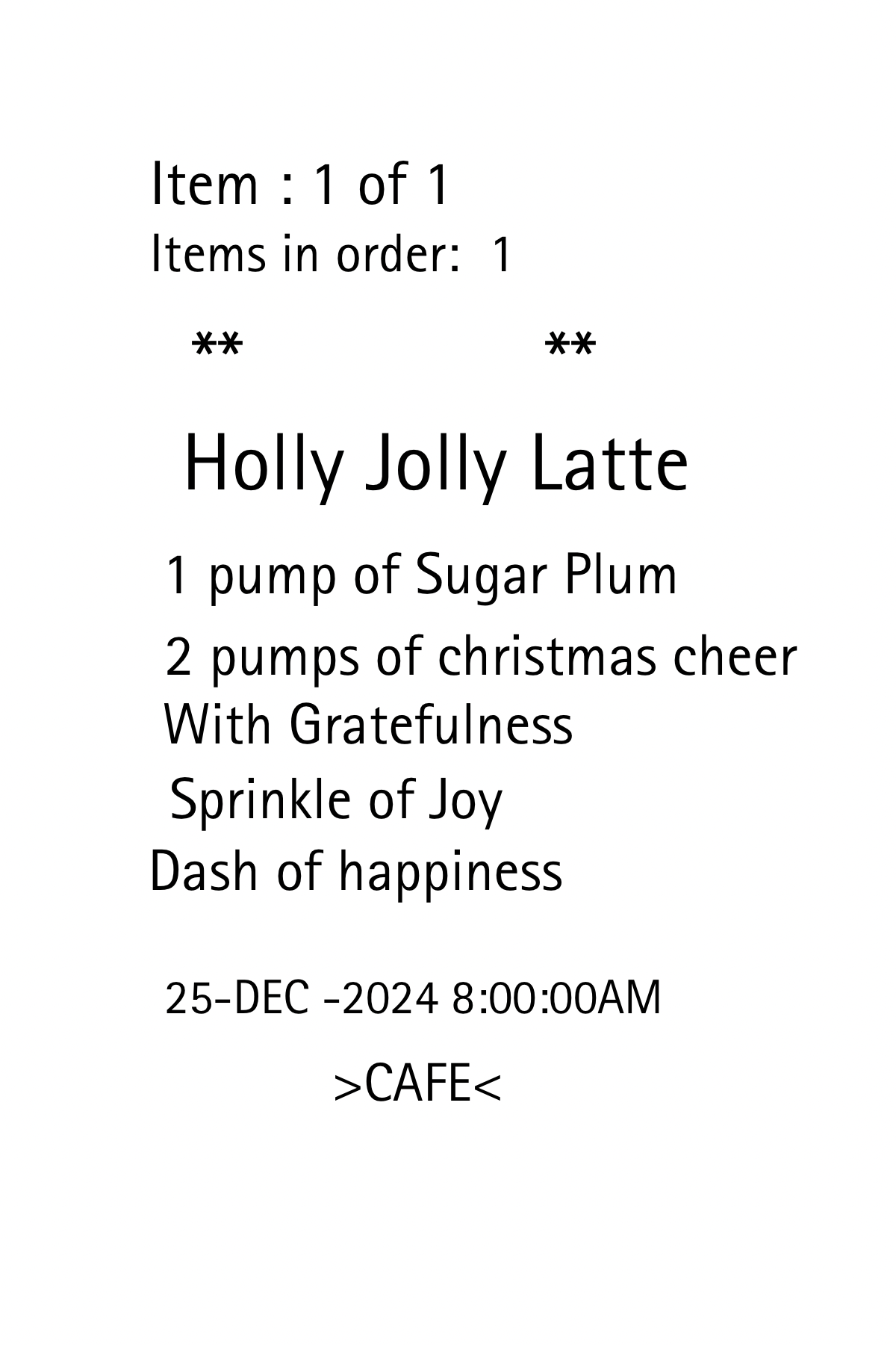 North Pole Java-digital decal