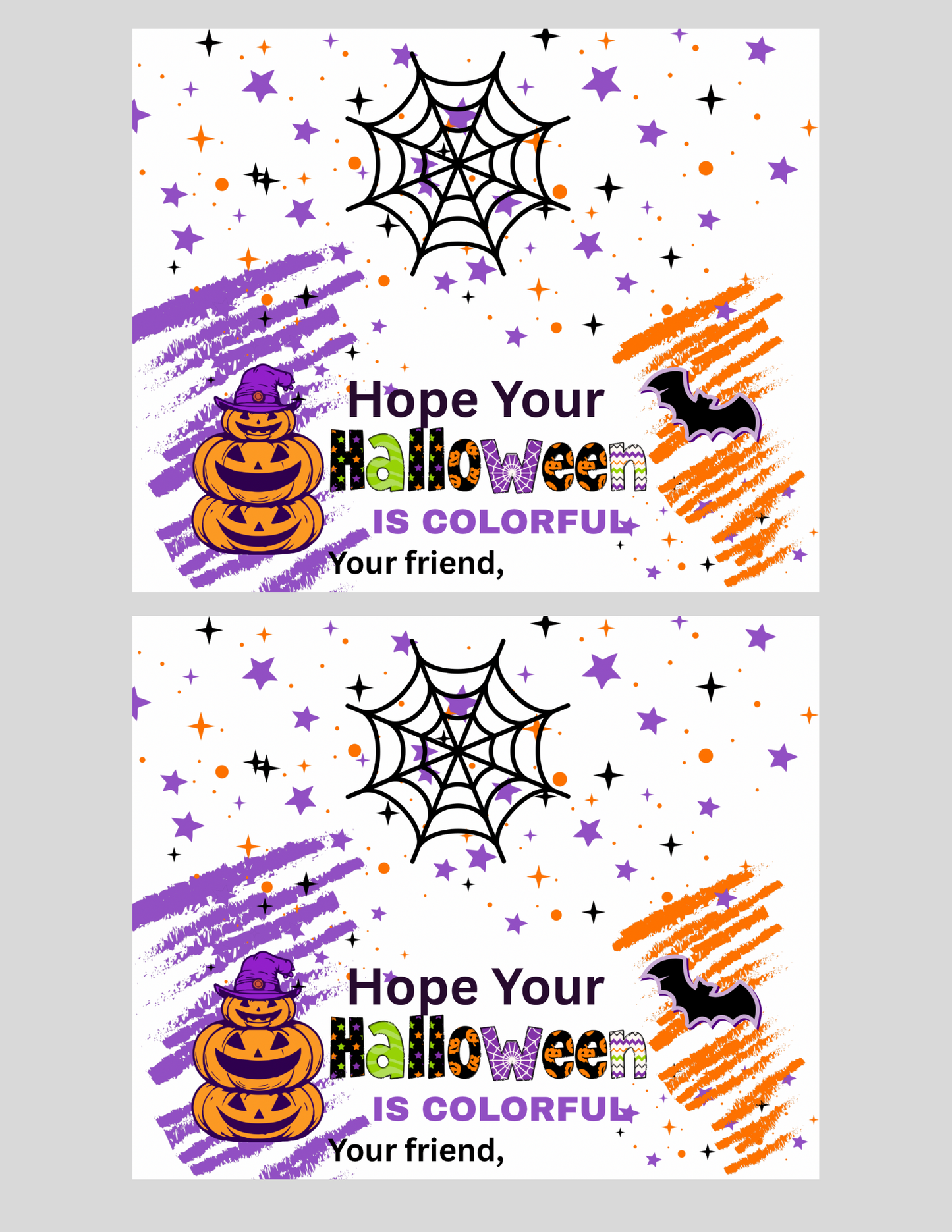 Halloween Crayon Topper