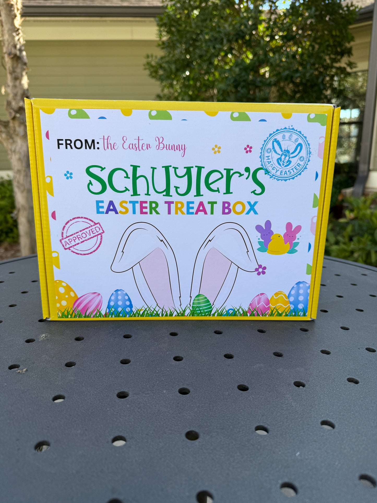 EASTER TREAT BOX-YELLOW