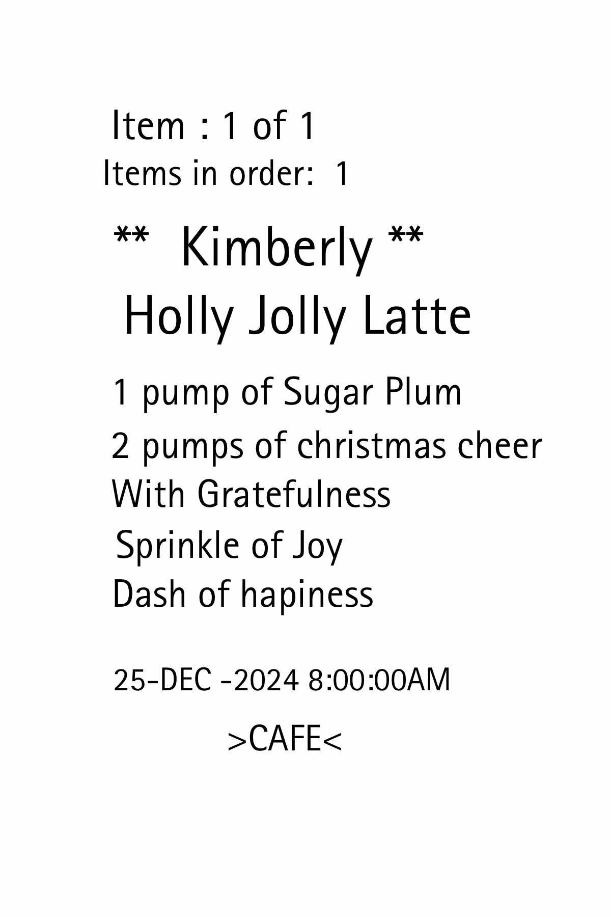 Christmas Blend Decal packet