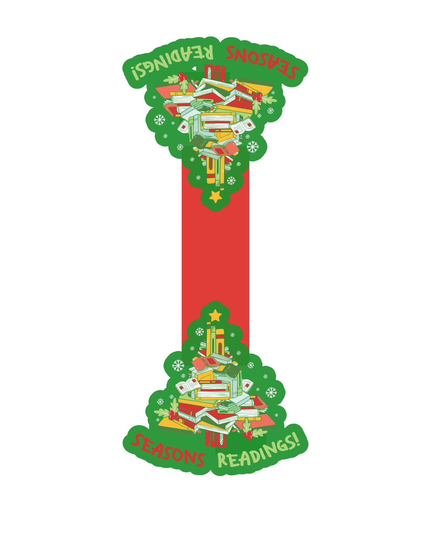 Chistmas magnetic bookmarks