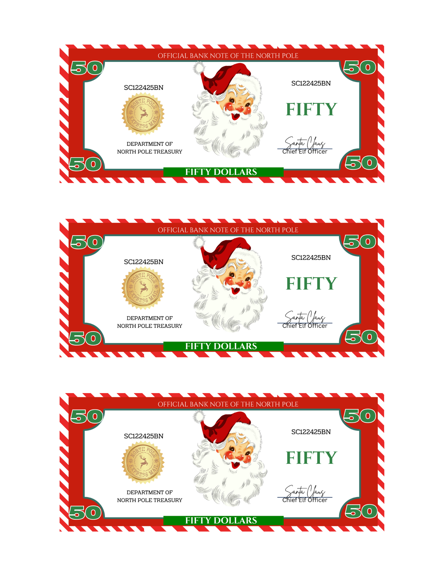 SANTA BUCKS-WS