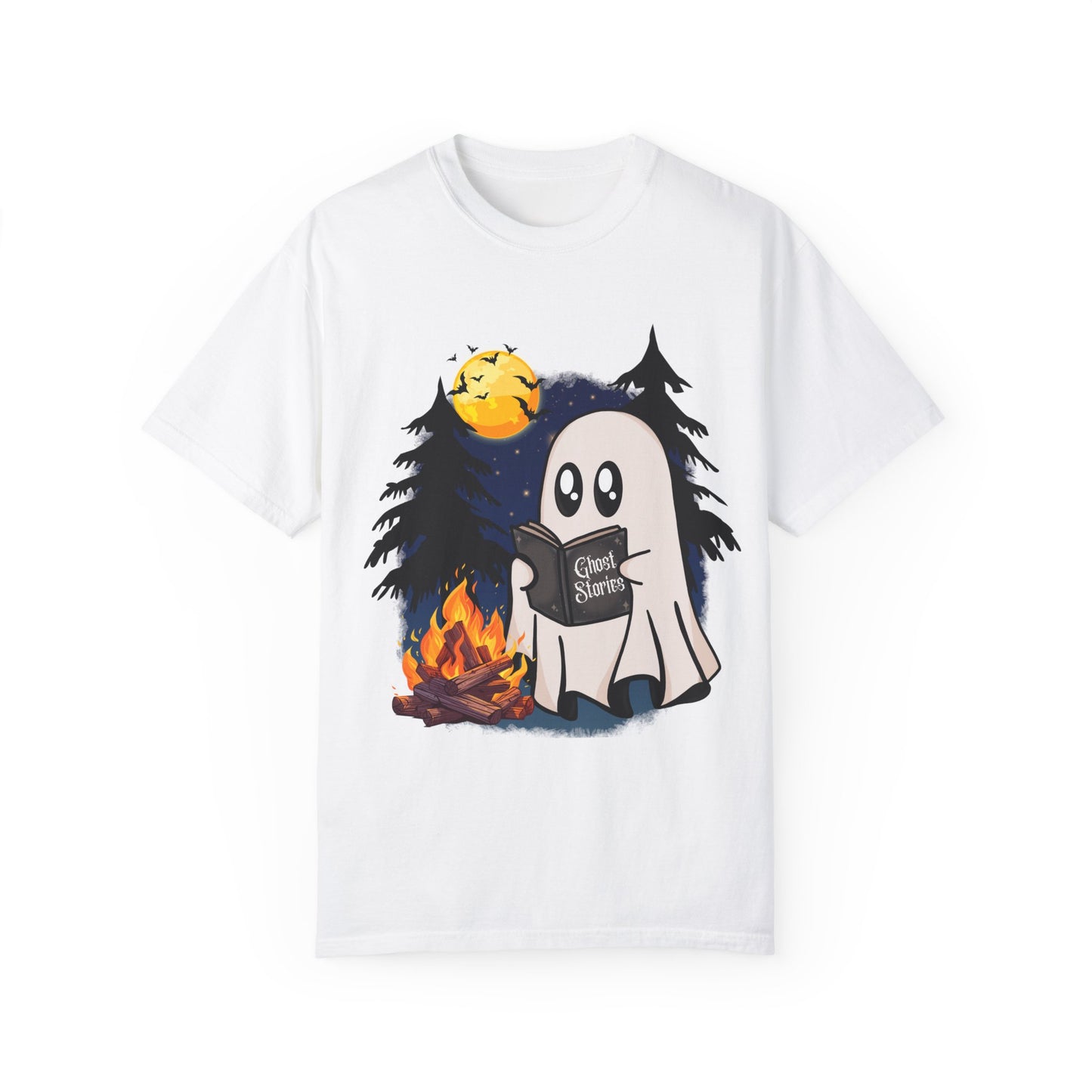 Cozy Ghost Story Unisex T-Shirt - Perfect for Halloween and Campfire Nights