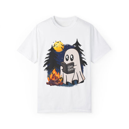 Cozy Ghost Story Unisex T-Shirt - Perfect for Halloween and Campfire Nights