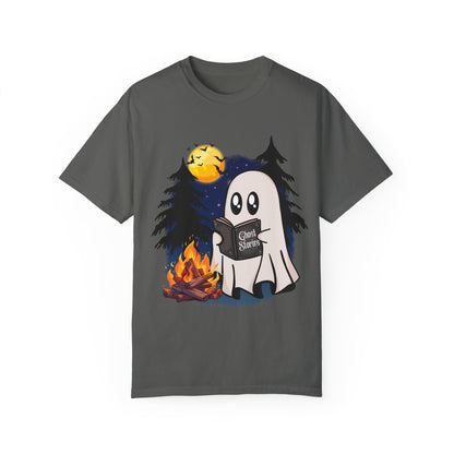 Cozy Ghost Story Unisex T-Shirt - Perfect for Halloween and Campfire Nights