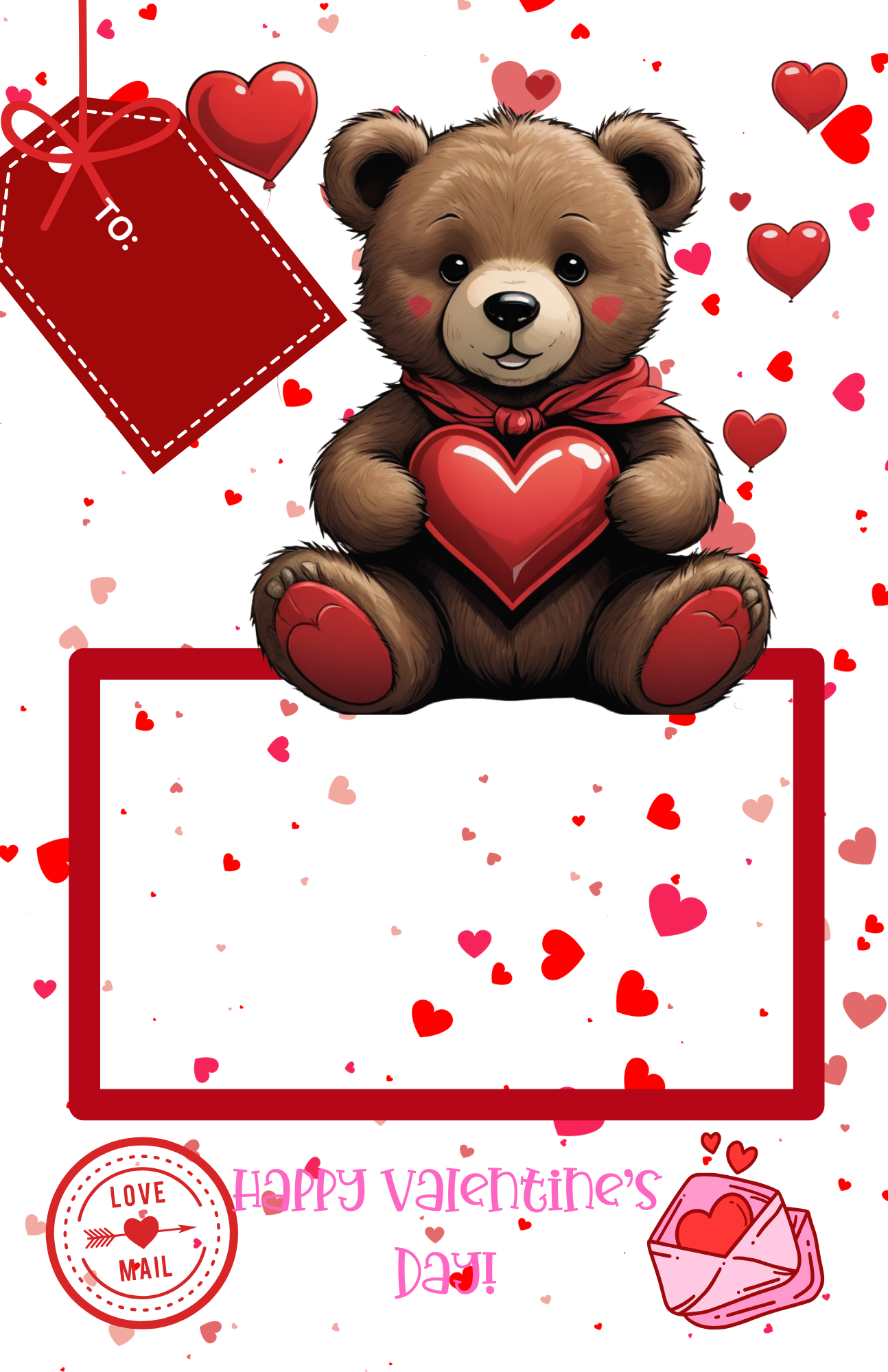 MULTI -SIZE  VALENTINE'S GIFT CARD