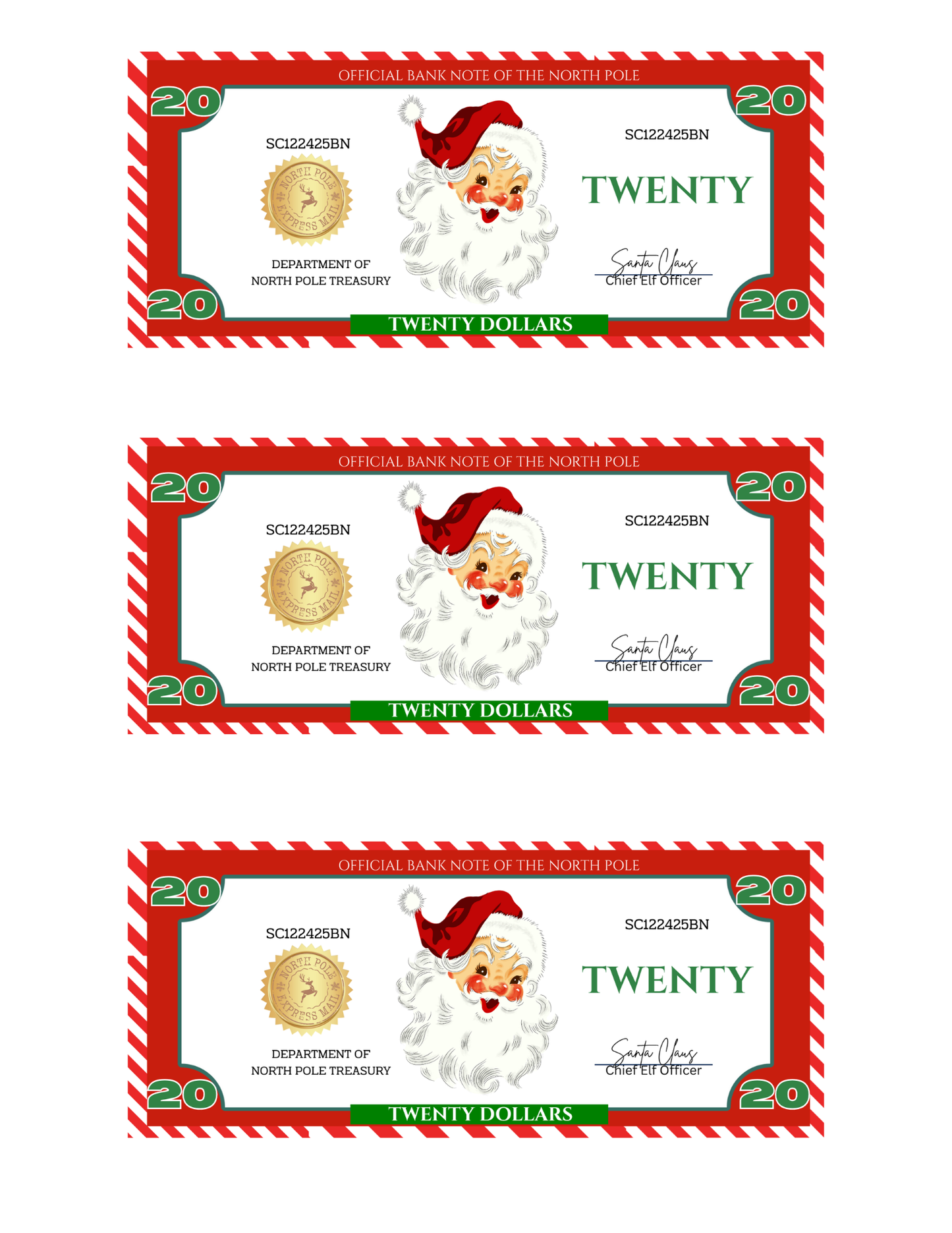 SANTA BUCKS-WS