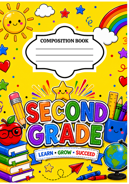Second Grade Notebook Cover