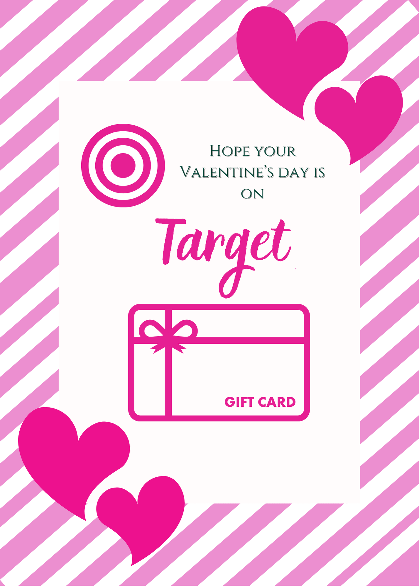 VALENTINE'S CONVERSATION HEART GIFT CARD BOOK digital