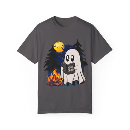 Cozy Ghost Story Unisex T-Shirt - Perfect for Halloween and Campfire Nights