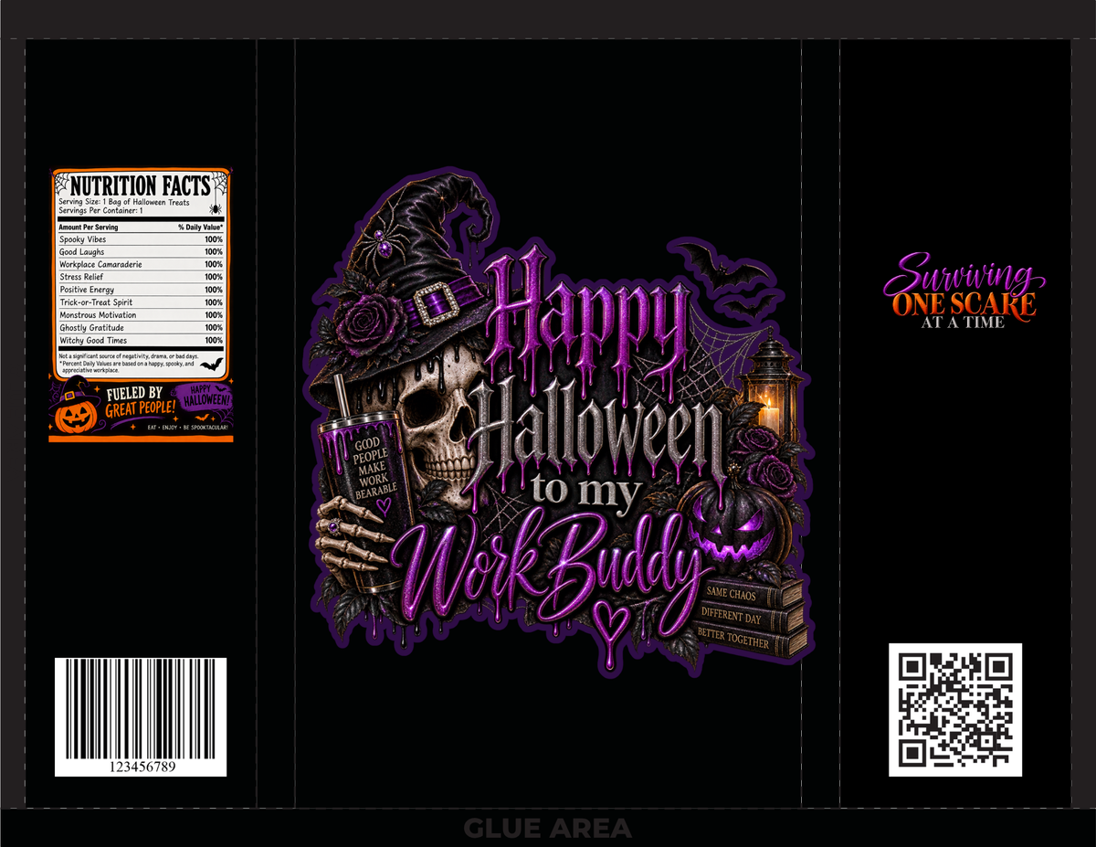 Halloween Coworker Chip Bag Wrapper