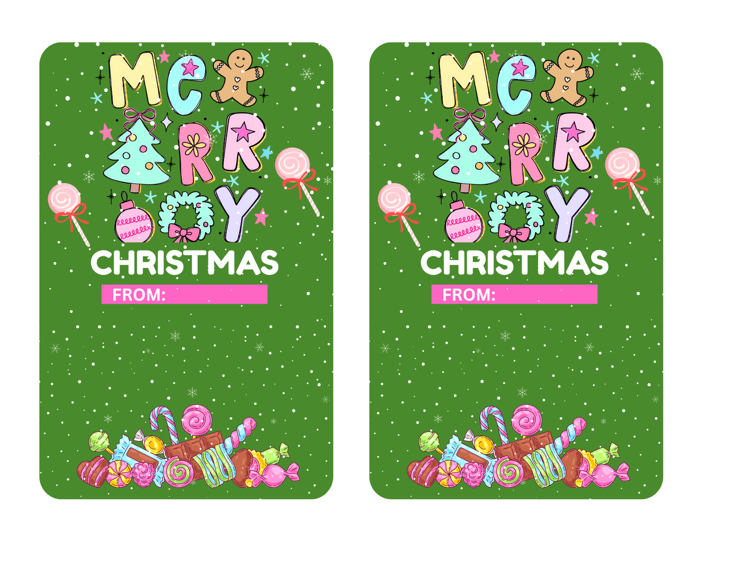 CHRISTMAS CANDY GRAM
