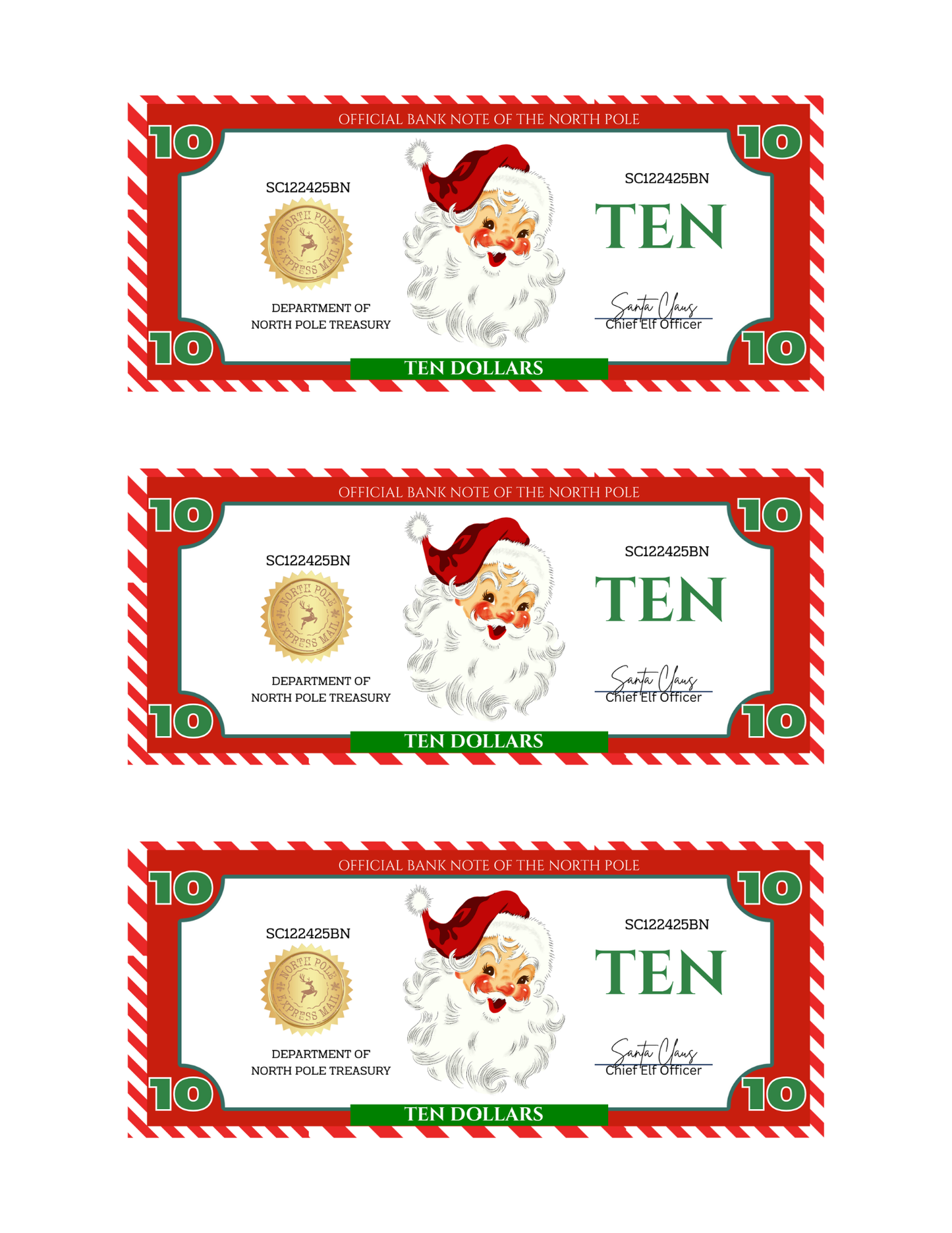 SANTA BUCKS-WS