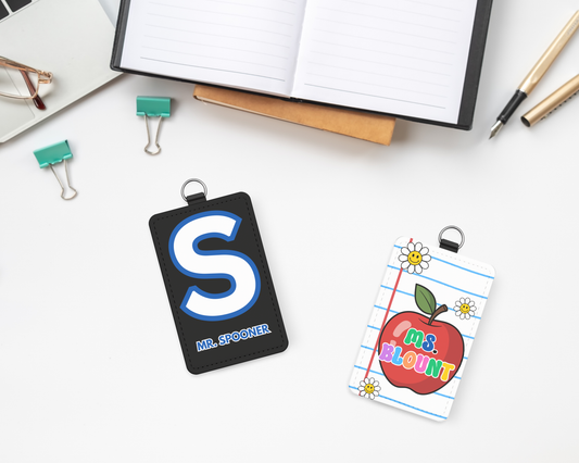 Custom Teacher Badge Holder