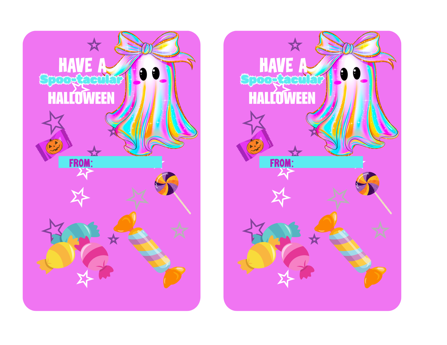 Halloween Candy Gram insert