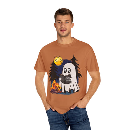 Cozy Ghost Story Unisex T-Shirt - Perfect for Halloween and Campfire Nights