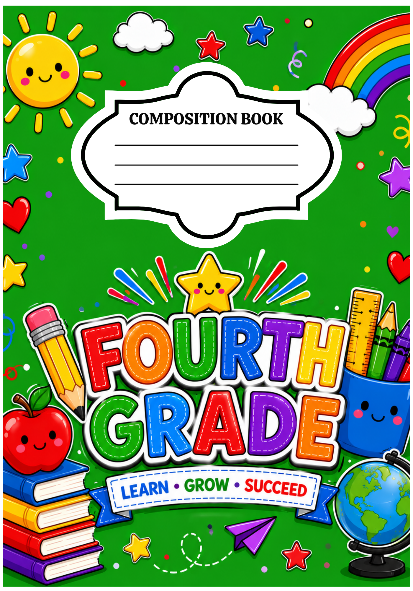 Fourth Grade Notebook Cover