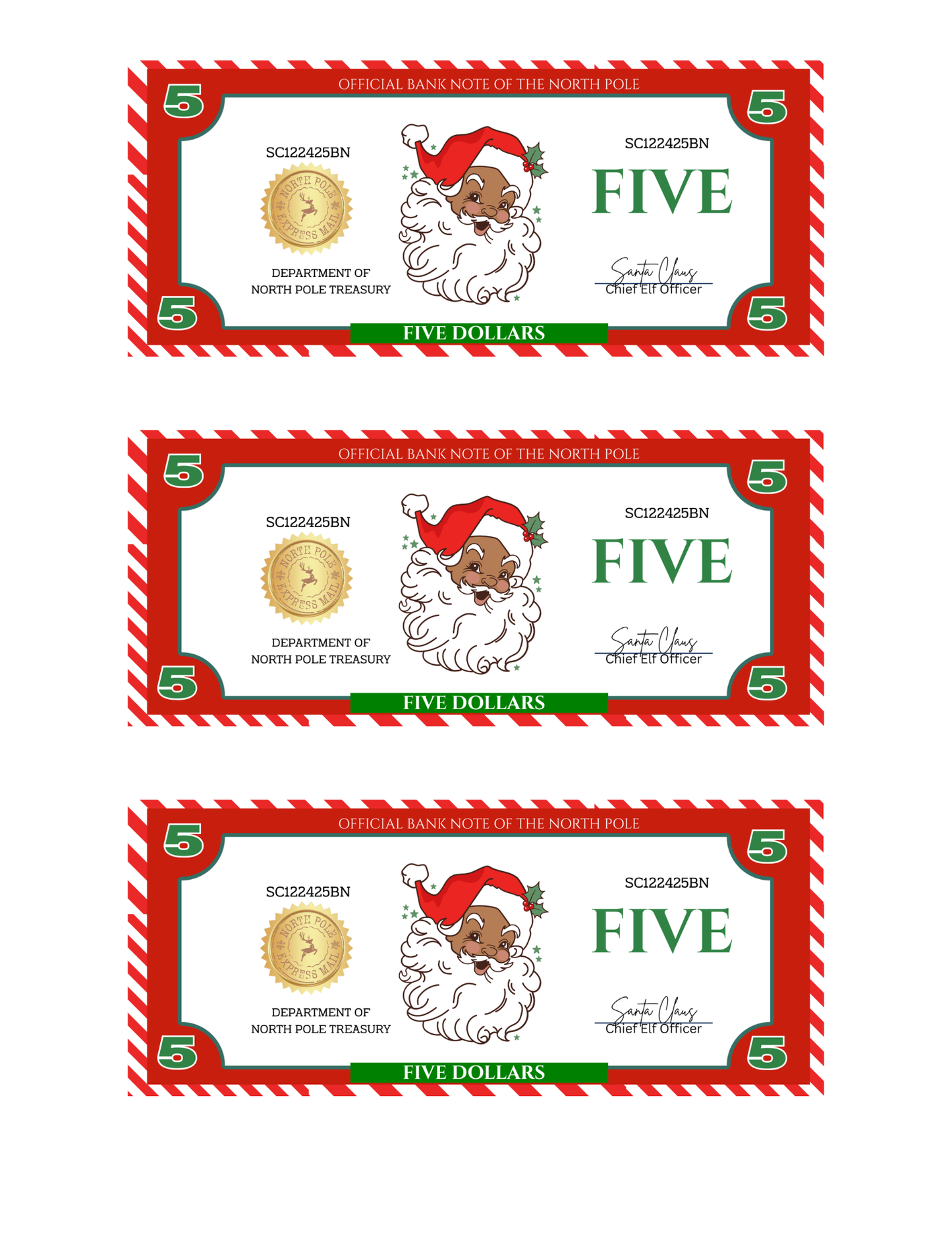 SANTA BUCKS-SB