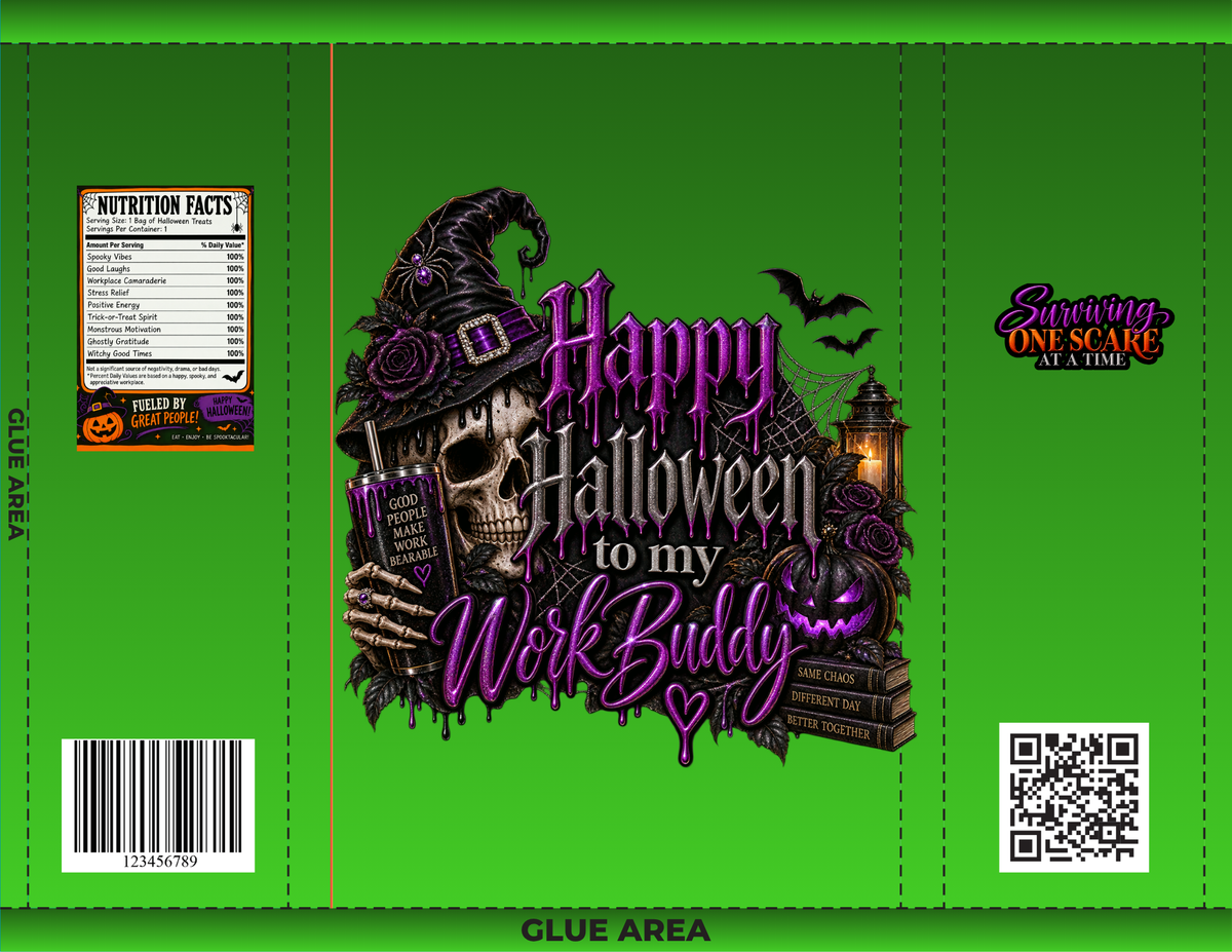 Halloween Coworker Chip Bag Wrapper