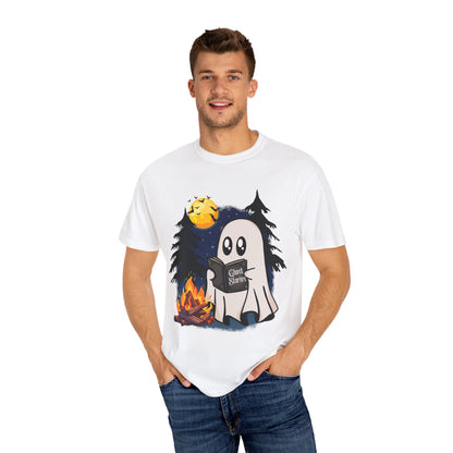 Cozy Ghost Story Unisex T-Shirt - Perfect for Halloween and Campfire Nights