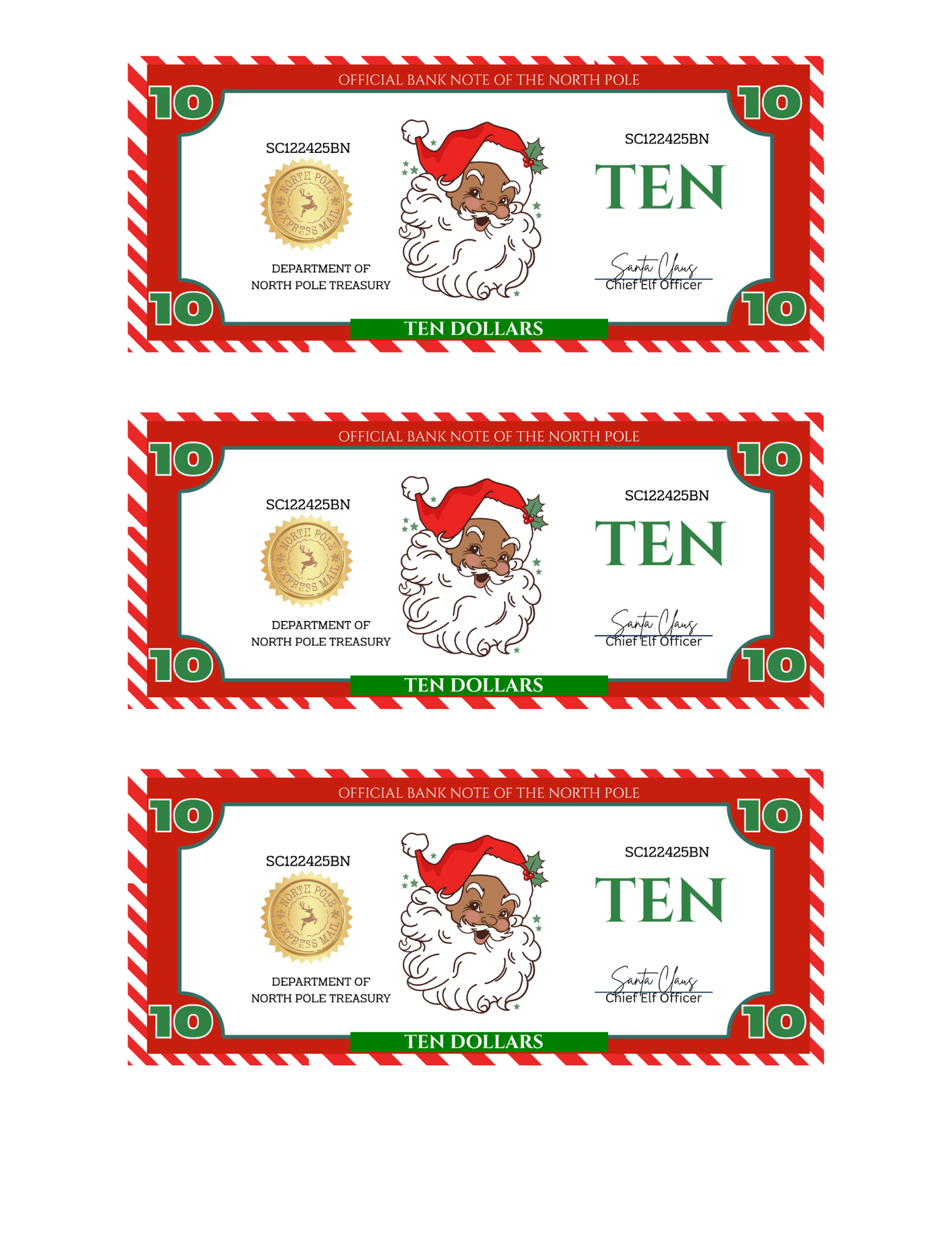 SANTA BUCKS-SB