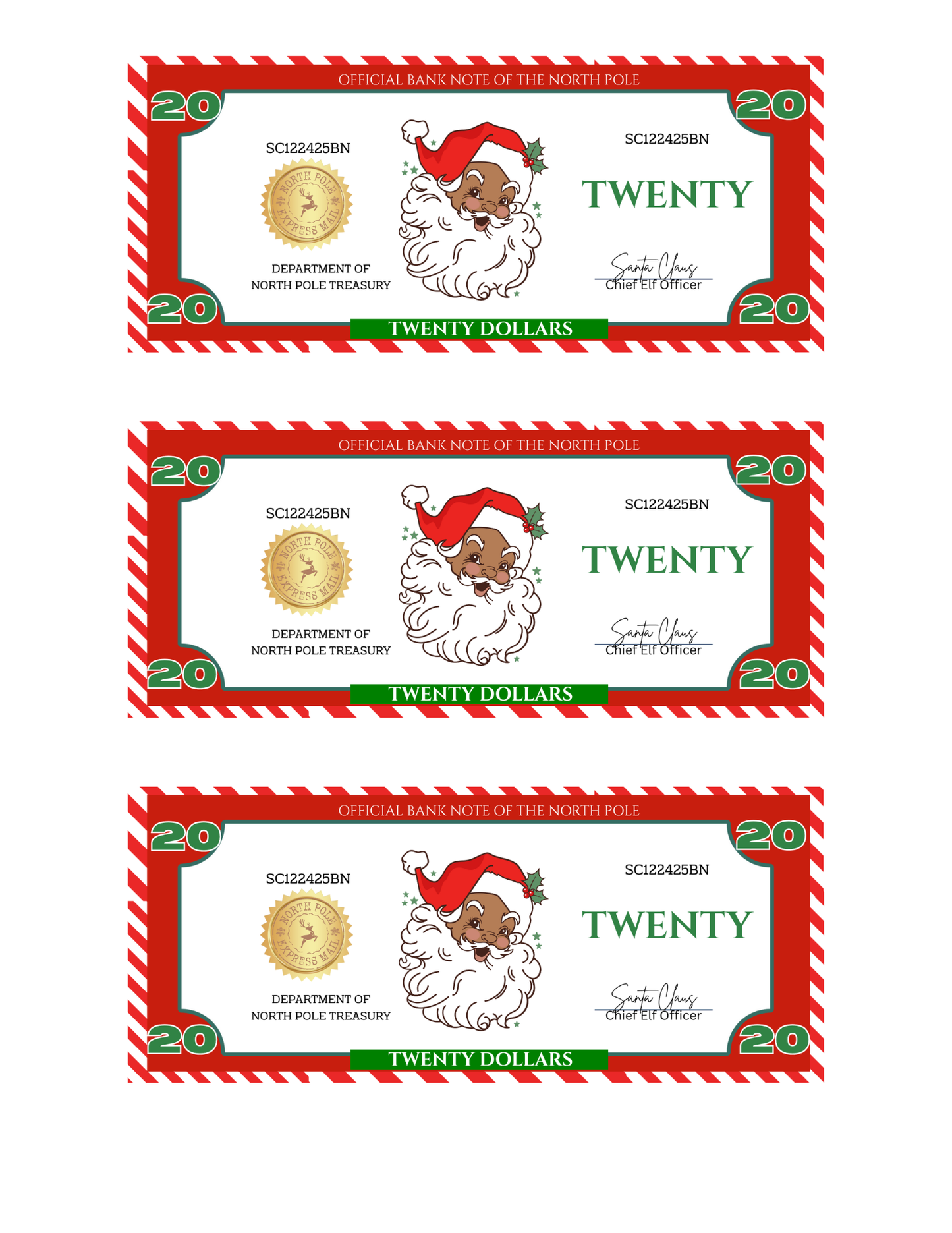 SANTA BUCKS-SB