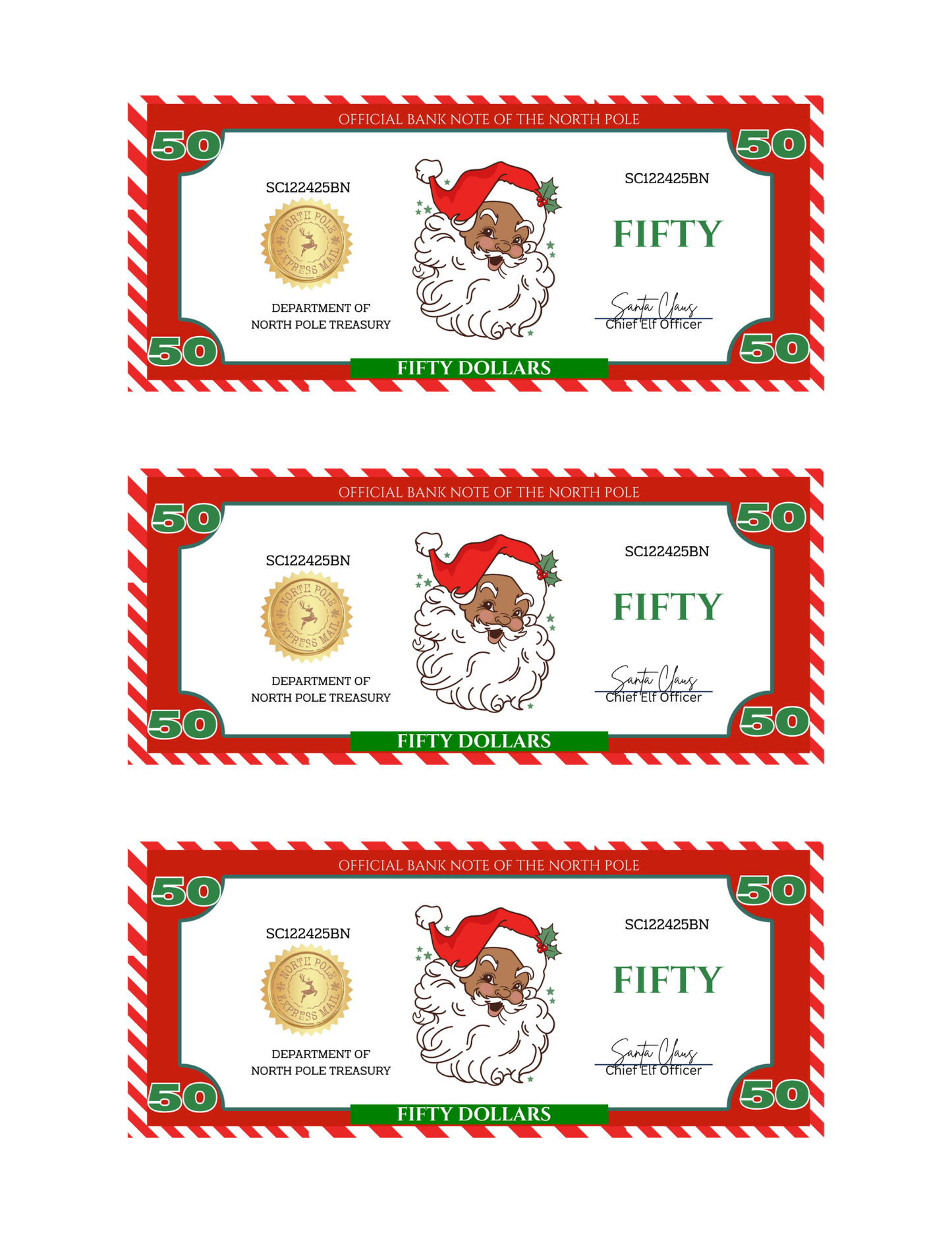 SANTA BUCKS-SB
