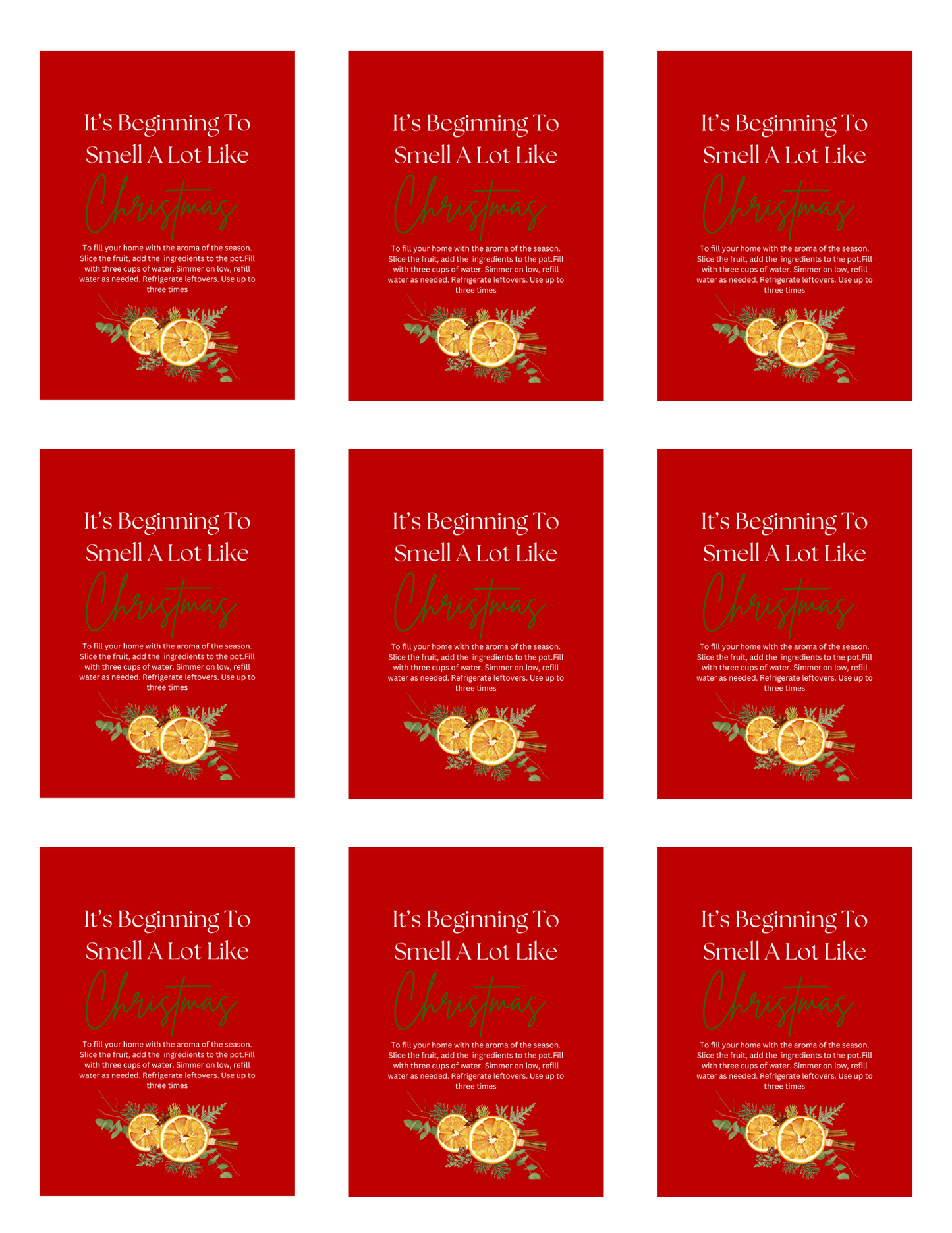 It’s beginning to smell a lot like Christmas