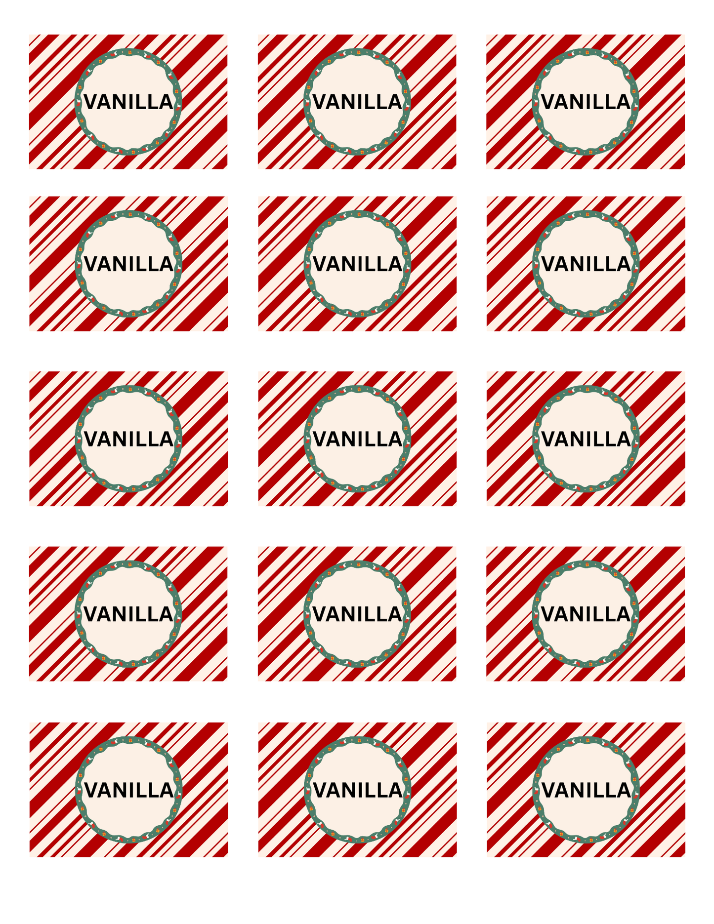 Vanilla Extract Label