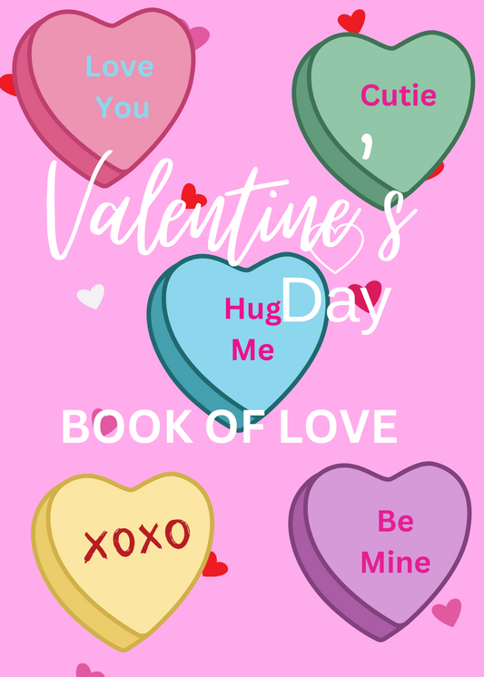 VALENTINE'S CONVERSATION HEART GIFT CARD BOOK digital
