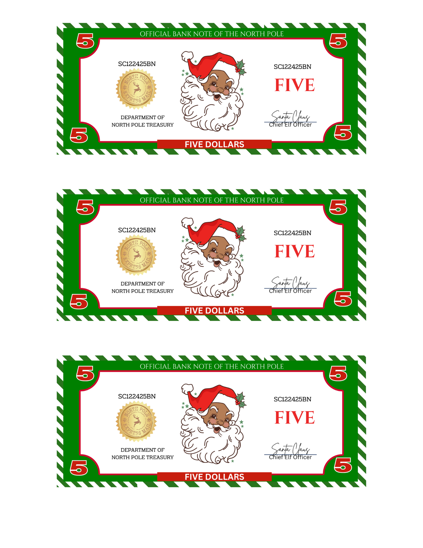 SANTA BUCKS-SB