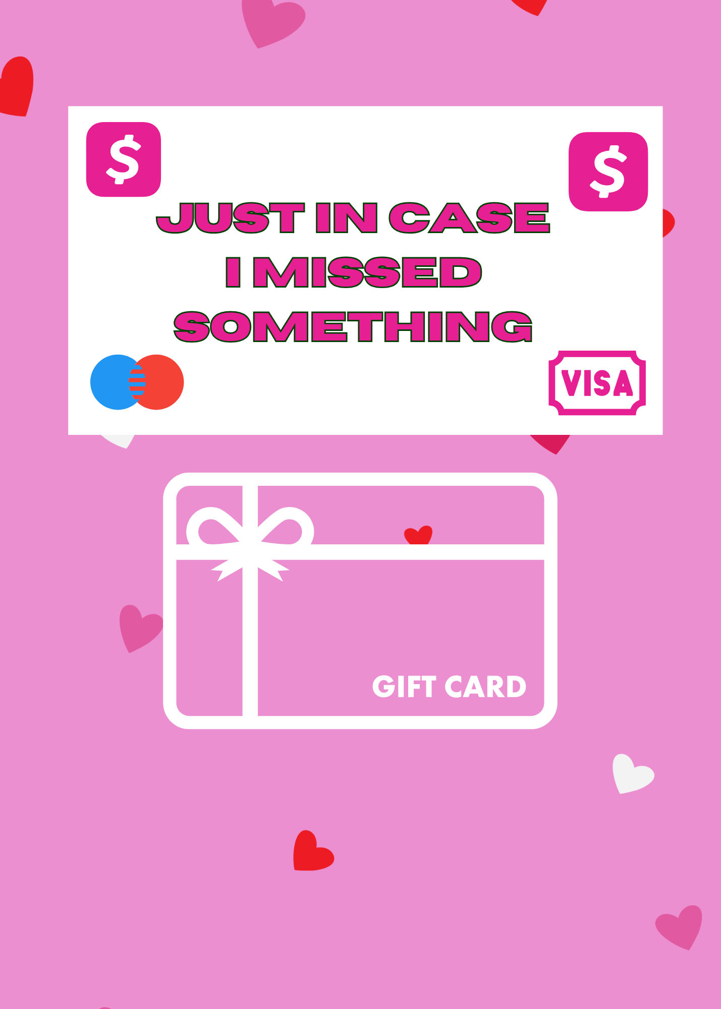 VALENTINE'S CONVERSATION HEART GIFT CARD BOOK digital