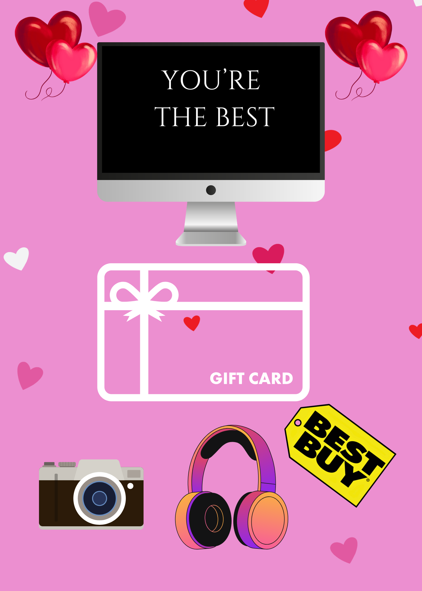 VALENTINE'S CONVERSATION HEART GIFT CARD BOOK digital
