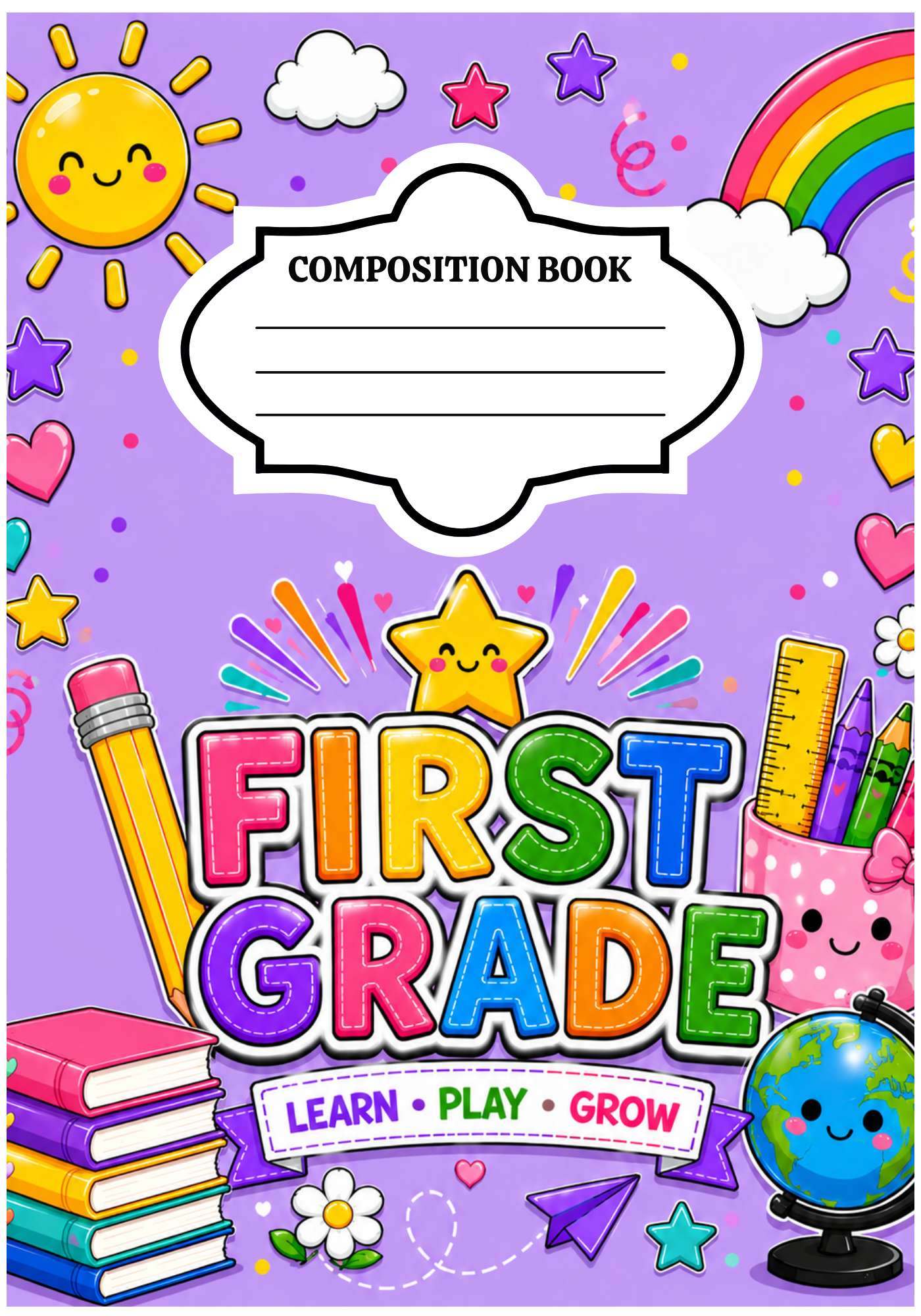 First Grade Notebook Cover